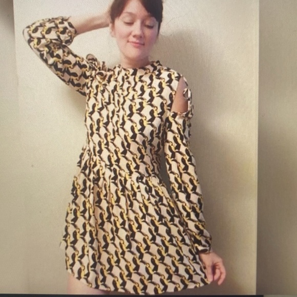 Avec Les Filles Anthropology Toucan Bird Dress - Picture 1 of 11